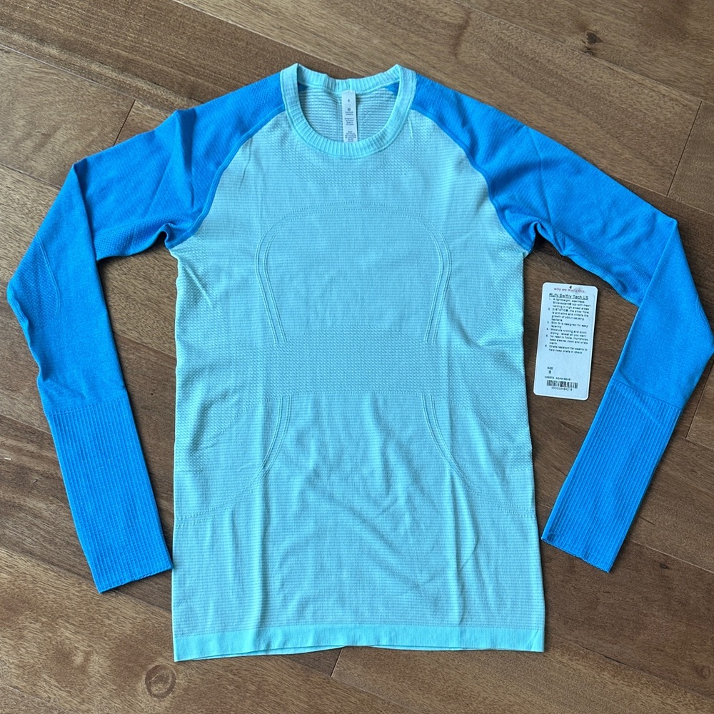 lululemon athletica Light Blue Long Sleeve Swiftly